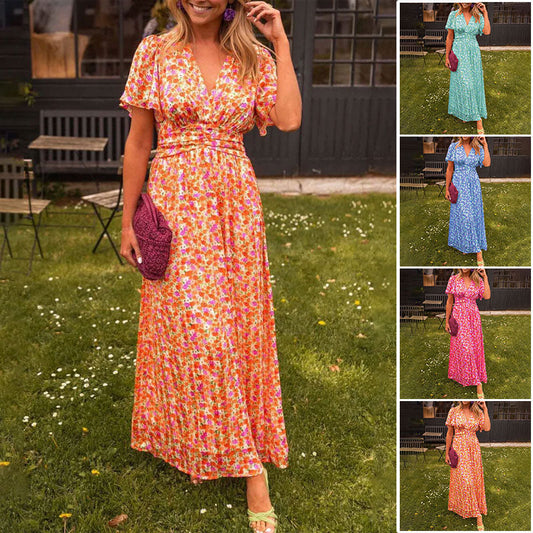 💃 Γλυκό εκλεκτής ποιότητας Floral γυναικεία φορέματα