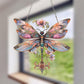 Ροζ κρεμαστό Dragonfly Sun Catcher