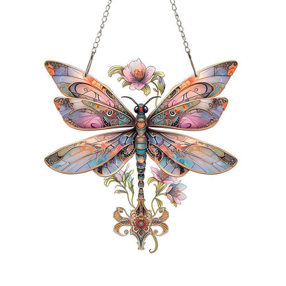 Ροζ κρεμαστό Dragonfly Sun Catcher