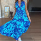 👗Γυναικείο μοδάτο αμάνικο μακρύ φόρεμα με τύπωμα | Το Island/Sunset είναι καταπληκτικό! Μακρύ φόρεμα με τύπωμα 🌅