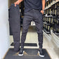Ανδρικό παντελόνι slim fit casual μονόχρωμο