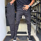 Ανδρικό παντελόνι slim fit casual μονόχρωμο